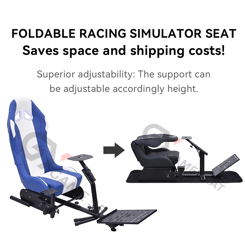 GY017 Folding Sim Rig Racing Cockpit Driving Gaming Chair Motion Simulator Racing Cockpit For  G25, G27, G29, G920