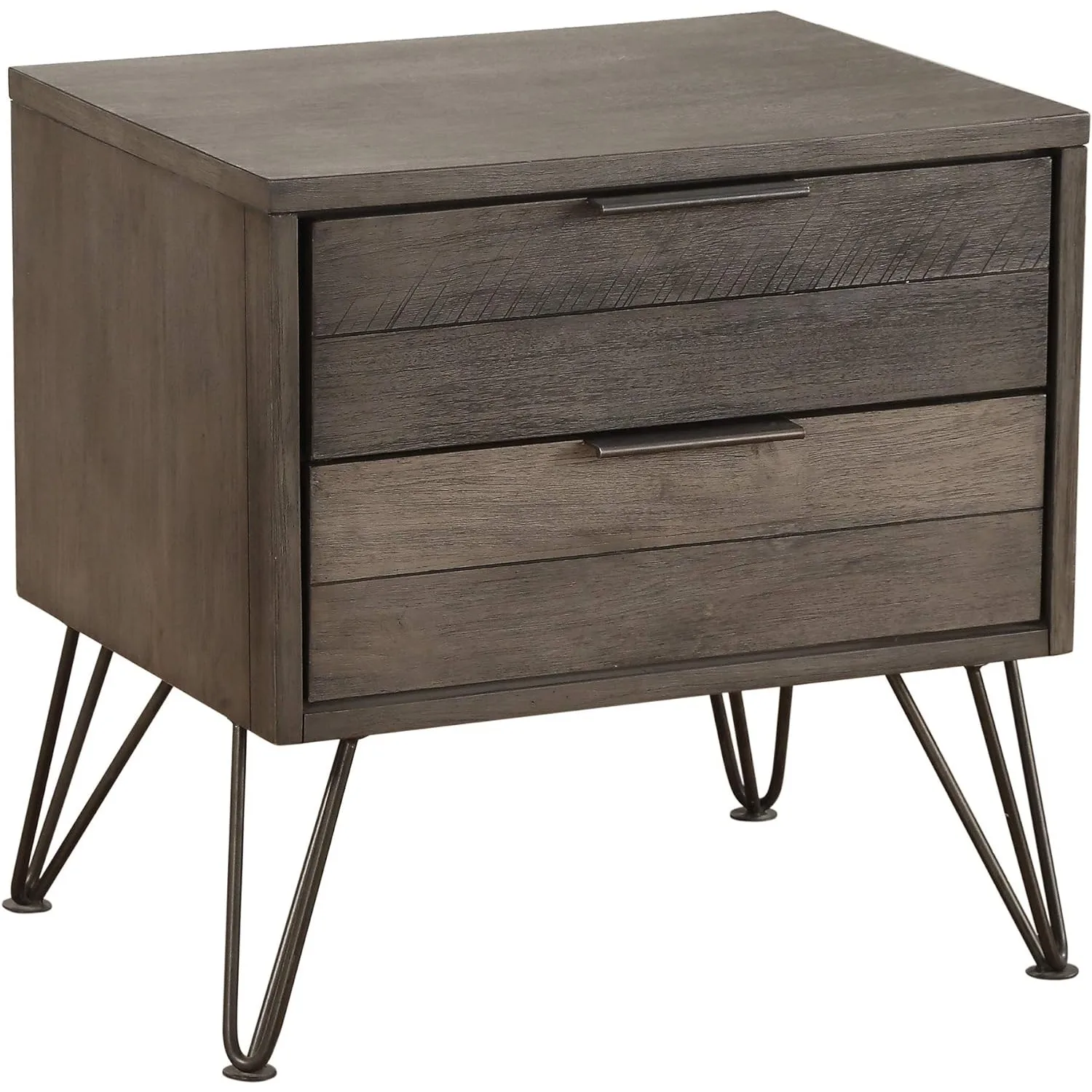 Lexicon Leavitt 2-Drawer Nightstand, Gray