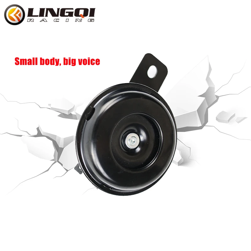 

LING QI 12V 1.5A 105dB Metal Electric Loud Horn Speaker Trumpet Black for SURRON SUR RON Light Bee X S Electric Motorcycle