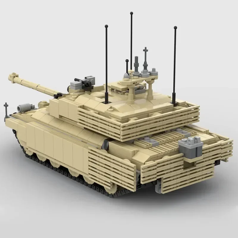 군사 무기 모델 Moc 빌딩 벽돌 챌린저 2 TES 탱크 기술 모듈러 블록 선물 크리스마스 장난감 DIY 세트 조립