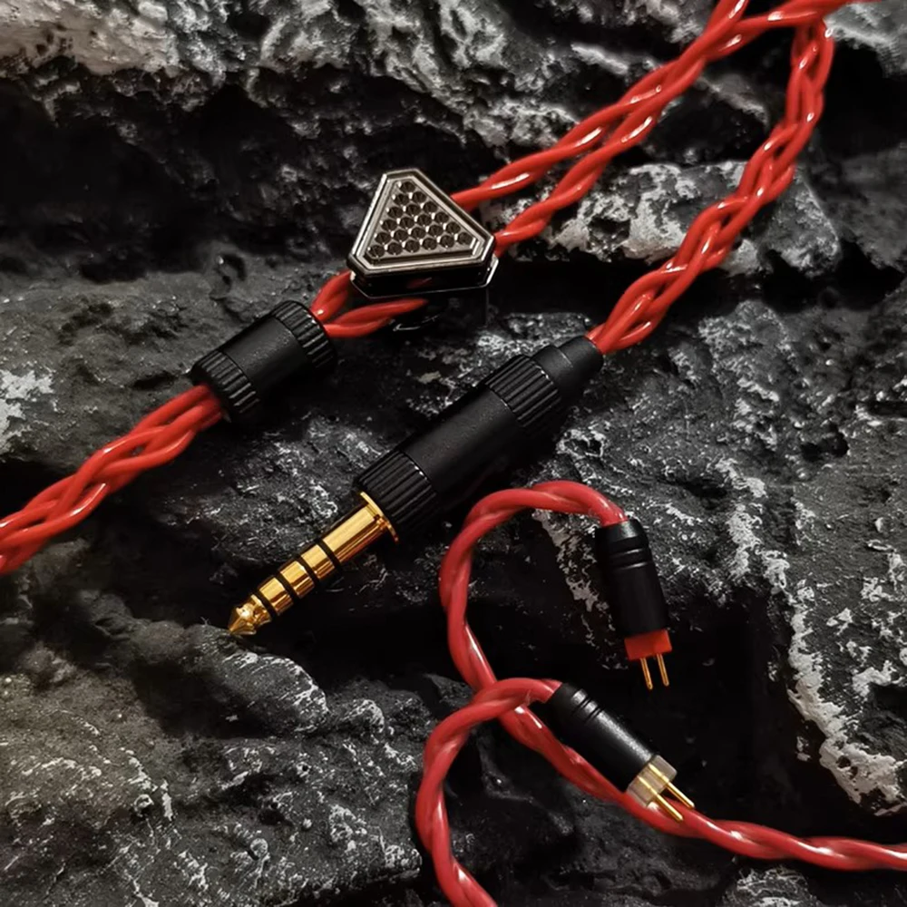 In Ear Monitor Earphone Cable IEM Headphone Upgrade Cable 5N Copper Silver Alloy Wire MMCX 2pin 0.78 2.5mm 3.5mm 4.4mm TUNE ZONE