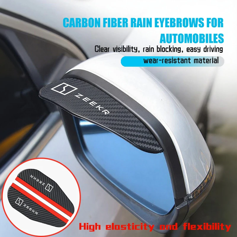 Visière à sourcils pour rétroviseur de voiture, accessoires de protection pour Zeekr Krypton 001 009 003 7X 2024 2025 X MIX 007 2021 2022