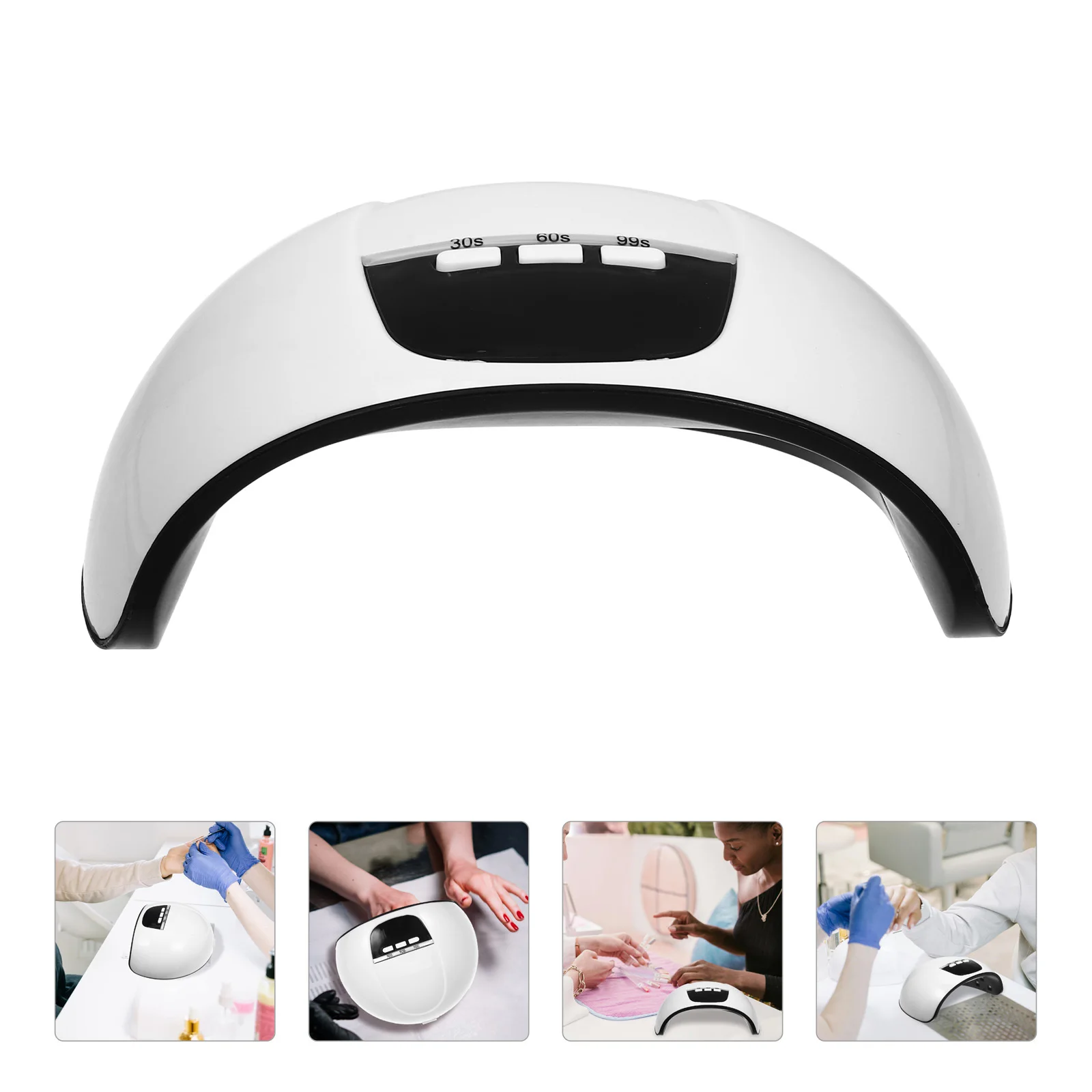 36W LED Nail Lamp for Gel Polish Curing with 12 Beads 3 Timer Settings Infrared Sensor Screen Dryer for Manicure Art At Home