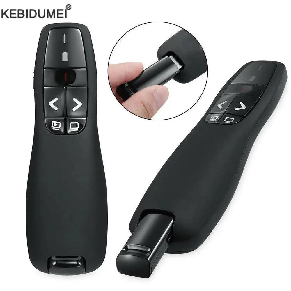 2.4Ghz USB Wireless Presenter Page Turning Pen With Red Light Spot PPT Remote Control for Powerpoint Presentation