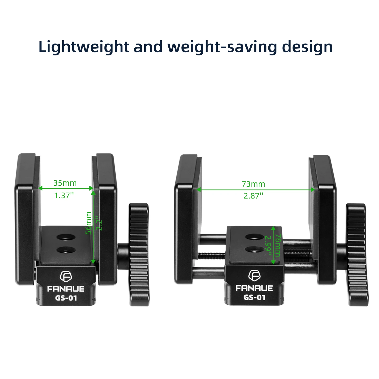 FANAUE GS-01 Saddle Mount Rifle Clamp Adapter for Hunting Tripod Arca Swiss QR Plate