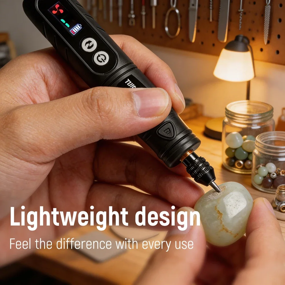 Cordless Rotary Tool Kit, Rechargeable Engraving Pen with Variable Speed, Mini Electric Grinder for Cutting, Polishing, Drilling