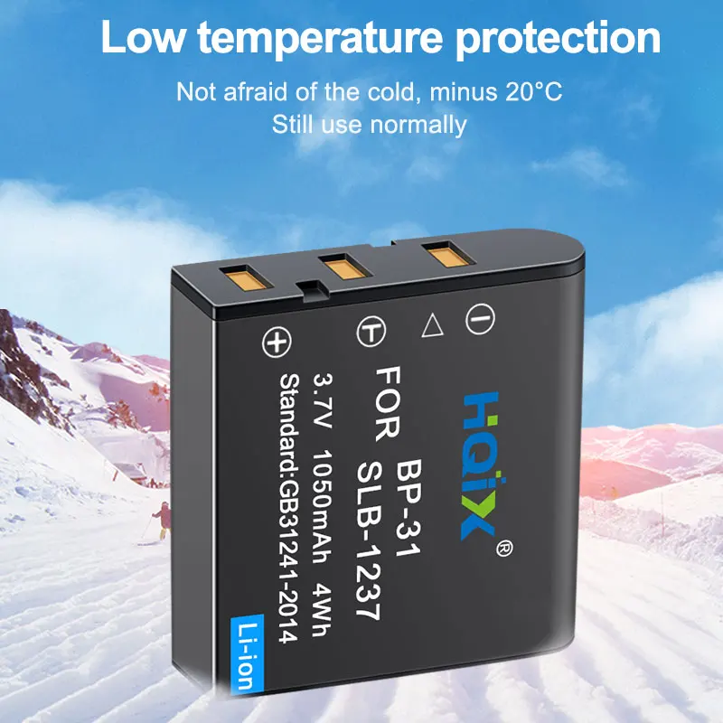 HQIX untuk Baterai Pengisi Daya Epson L-500V Kamera EU-94 EPALB2