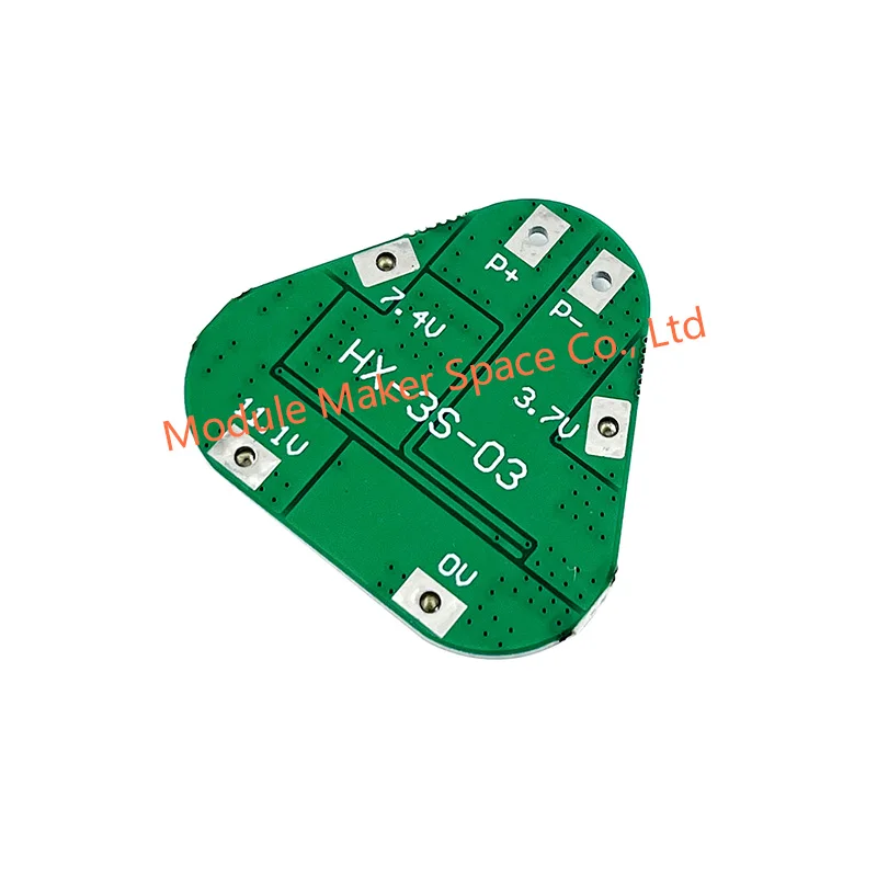 HX-3S-03 3S 12V 18650 Li-ion Battery BMS Protection Board - 11.1V/12.6V Overcharge/Over-discharge Protection 8A PCB Module