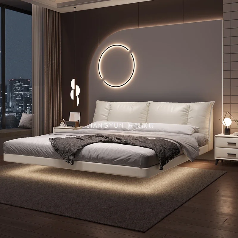 Lit 180x200cm Bed Racks And Frame Bedroom Set Bed Side Table Lit King Size Luxury King Size Bed Bedroom Furniture Headboard Home