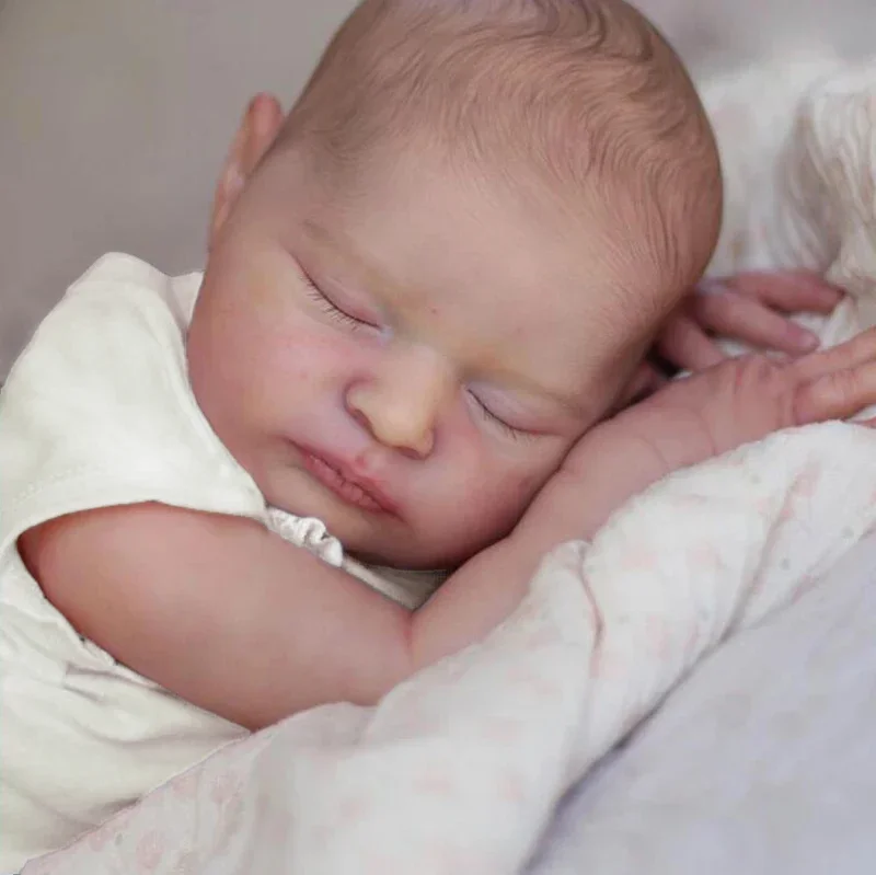 Muñeca Reborn de 21 pulgadas y 52cm, ya pintada, Laura hecha a mano, bebé recién nacido, juguete para niños, figura de regalo, muñecas para niñas