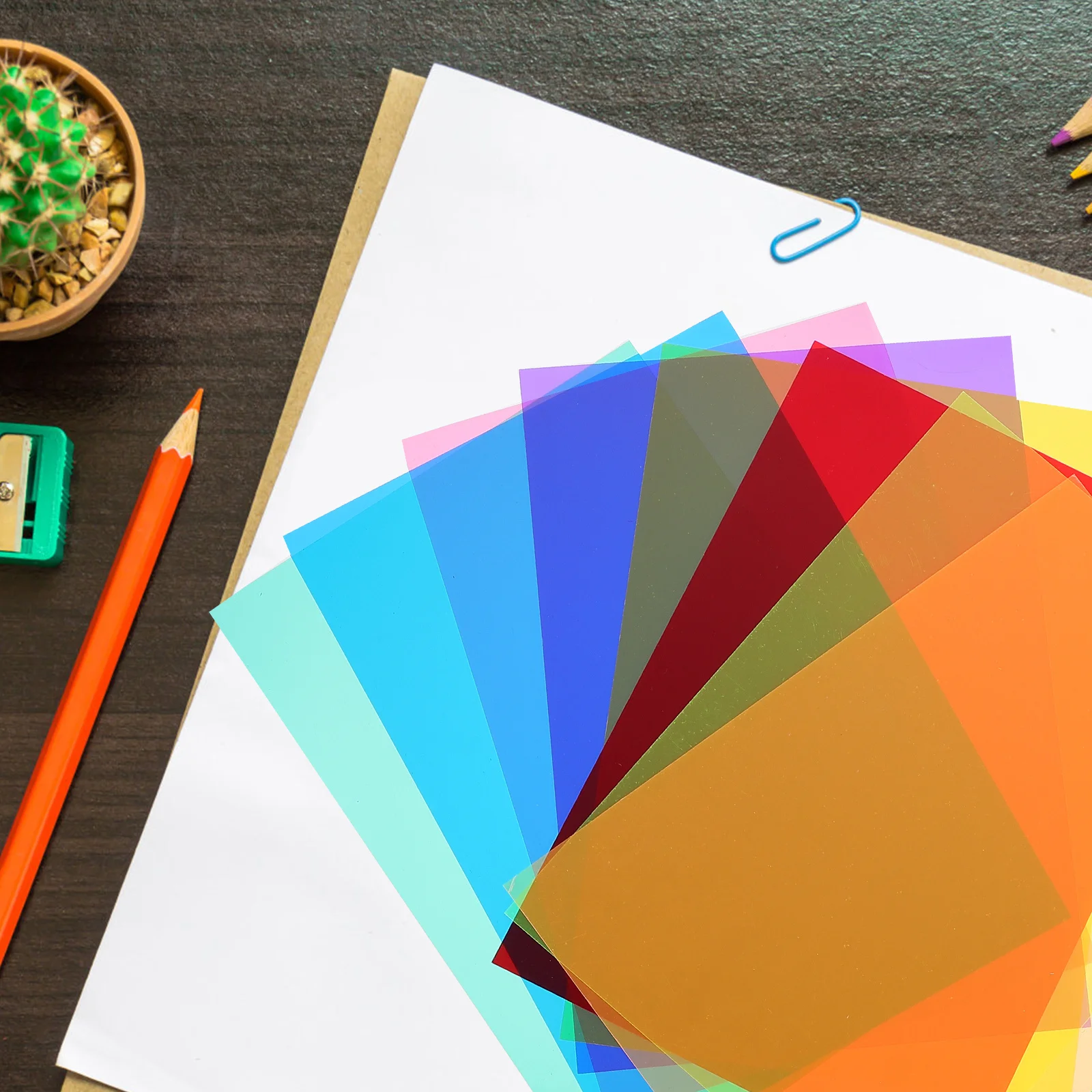 

8 pcs Pvc Matte Reading Films For All Ages Durable Scratch Resistant Creadout Tools Practical Learning Accessories