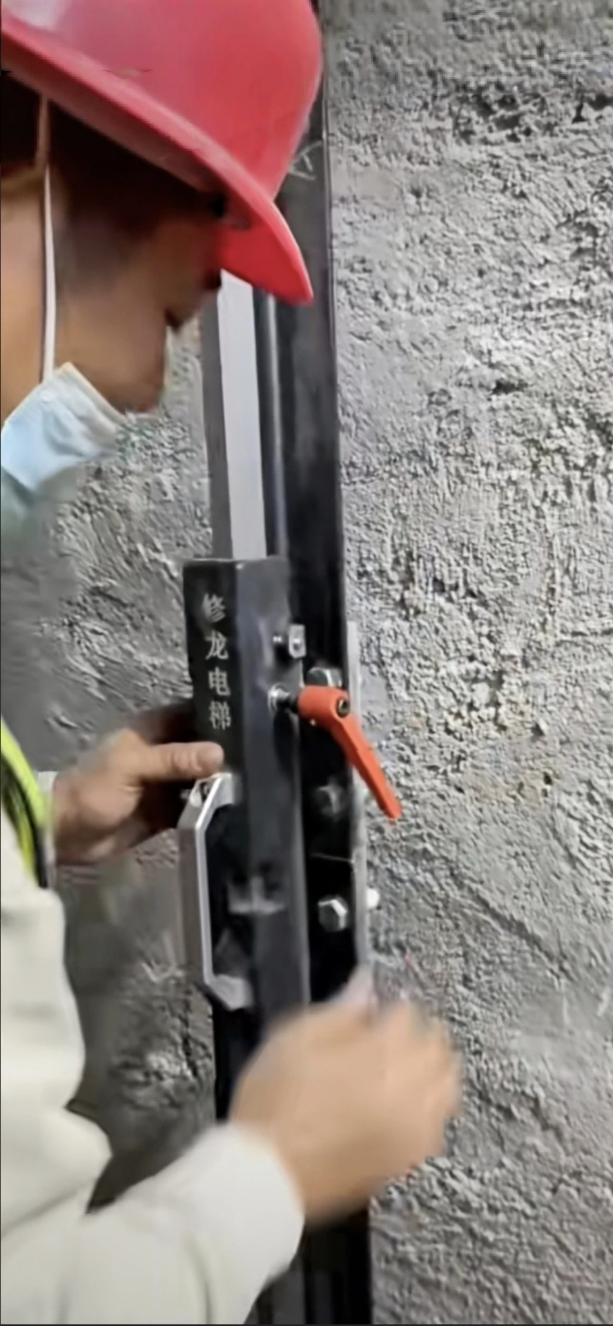 Equipped with a matching knife edge ruler for heavy-duty elevator guide rail connection calibration tool, elevator track joint