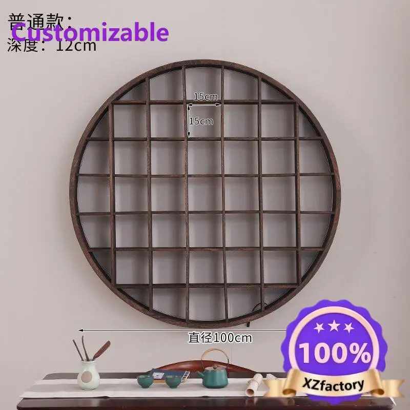 Factory Direct 2026 Top RatedAntique small Bogu frame, wall shelf, light strip, home storage, wall Duobao Pavilion fragmented st