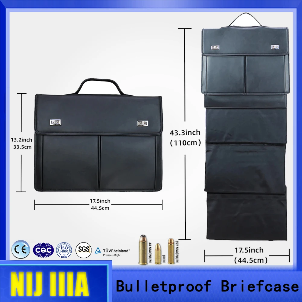 Bodyguard Safe Travel Stab-Proof Bulletproof Waterproof Folding NIJ IIIA Briefcase Insurance Self-Defense Convenient Fast Handba
