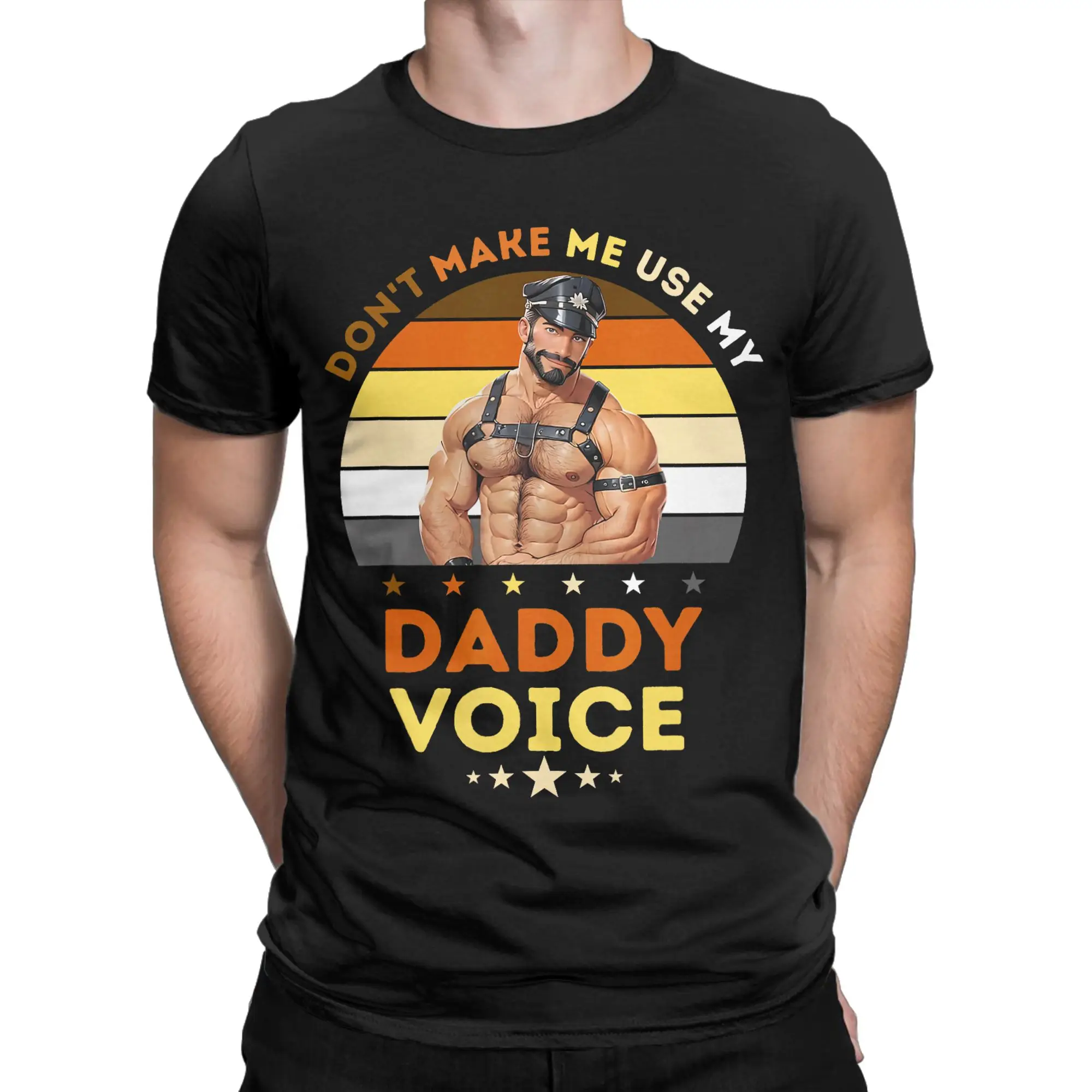 Vintage T-Shirt Dont Make Me Use My Daddy Voice Funny Inappropriate T Shirts  Trending Tshirt for Men's Summer Short Sleeve Tees