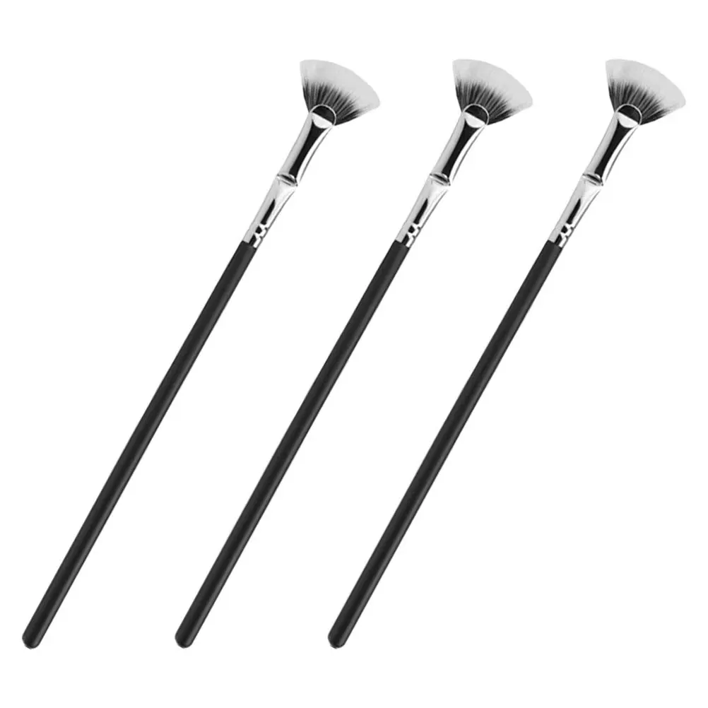 

3Pcs Mascara Fan Lash Brushes Angled Soft Lash Applicator Tools Eyelash Extension Supplies Eye Makeup Brush Wands