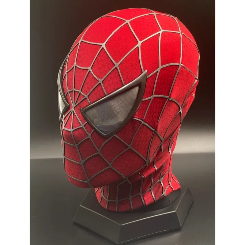 3D Webs Super Hero Venom Mask with Hard Face Shell Magnetic Eyes Screen Printed Fabric Toby Maguire Spiderman Cosplay Accessory view 2