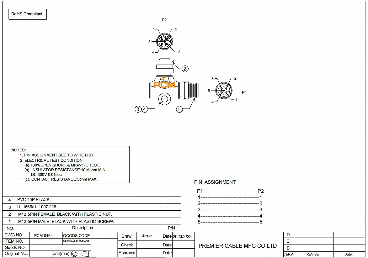 À prova d'água micro-c m12 a-code 5 pinos 90 graus ângulo reto cotovelo l adaptador low los marceneiro para canbus n2k sensor marinho nmea2000