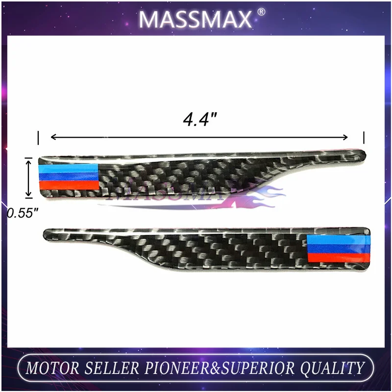 LH084 Carbon Fiber M Strip Side Rearview Mirror Guard Anti-rub Strip For BMW X3 X5 E90