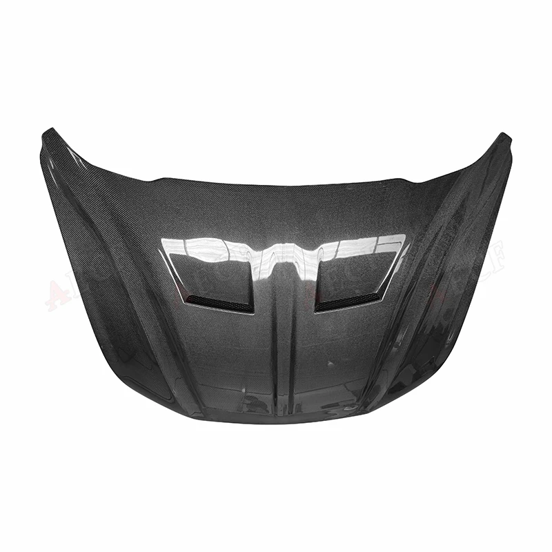 

Car Front Bumper Air Intake Vent Bonnet Accessories For Ford Mustang 2018-2021 Carbon Fiber Engine Hood Cover Body kit
