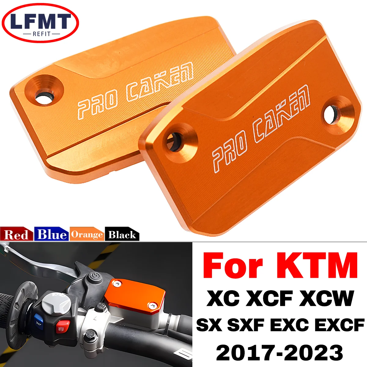 

CNC Front Brake Clutch Fluid Reservoir Cover Cap For KTM SX EXC EXCF SMR SXF XCF EXC TPI Six Days125 150 250 300 350 400 450 500