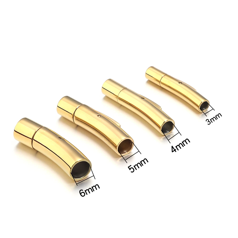 アクセサリー mm3 1pcs Stainless Steel Magnetic Clasp Fit for Dia 3/4/5/6mm Leather