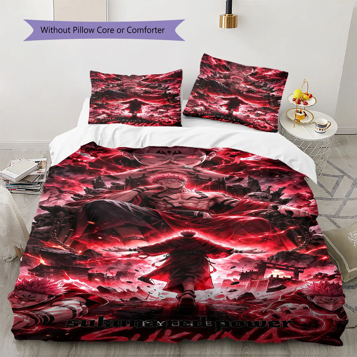 Jujutsu Kaisen Soft Duvet Cover Children's Bedding Set,Extra Large Size Ideal Gift Various Sizes Available -HE25