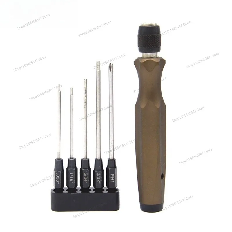 For Hexagon Screwdriver HRC65 High Speed Steel (HSS) (5 in 1) Batch Sleeve Screwdriver