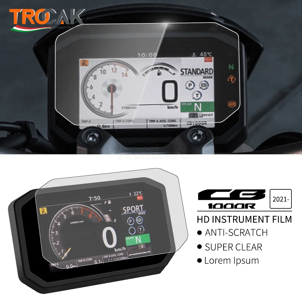 Für Honda CB1000R 2021 2022 CB 1000R cb1000 r Motorrad Zubehör Cluster Scratch Dashboard Schutz Instrument Film Bildschirm