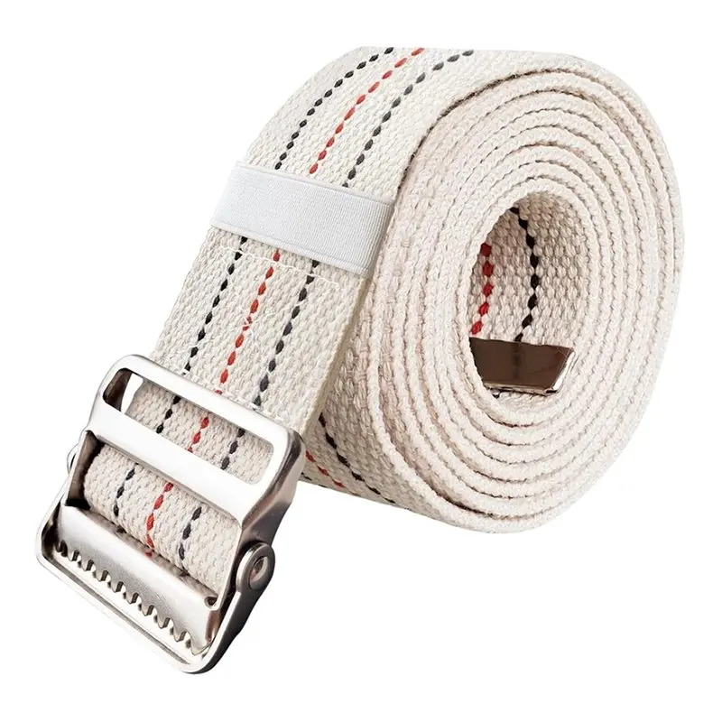 HOES-Gait Belt 60 Inch Transfer Aid For Seniors 350 Lbs Heavy-Duty, Breathable Cotton-Polyester 2