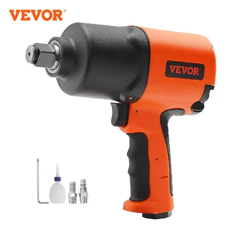 

VEVOR Air Impact Wrench 3/4" Square Drive 1870ft-lbs Nut-busting Torque Air Impact Gun Composite Pneumatic Gun for Auto Repairs