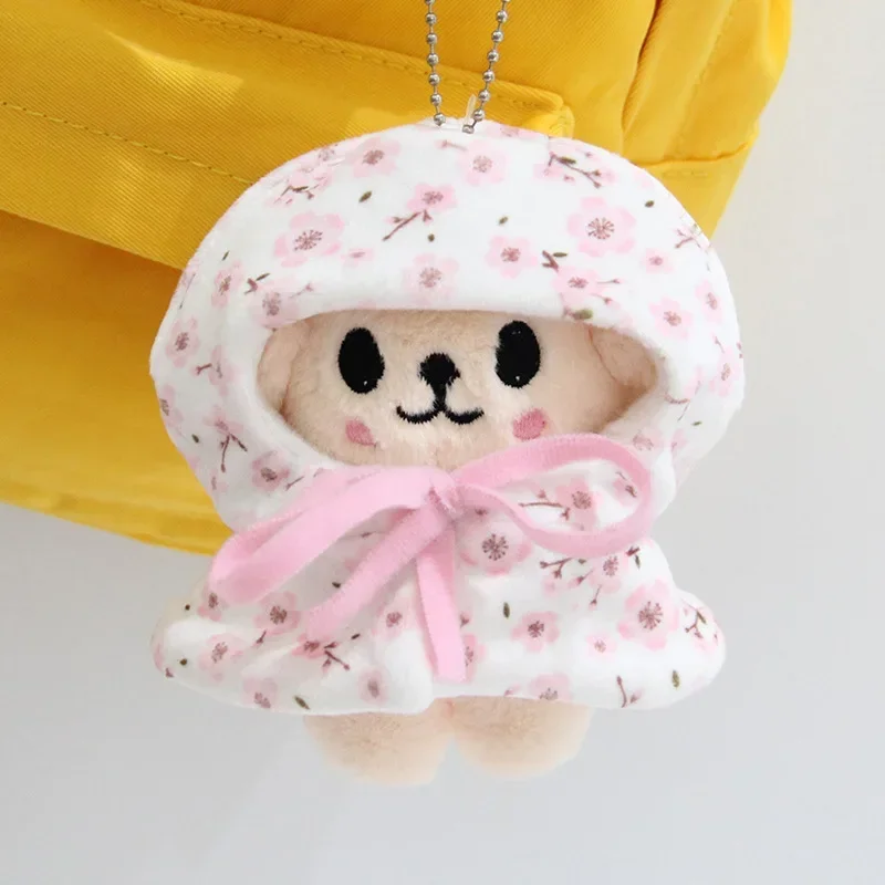 Neues Skzoo Niedliches Spielzeugset im Sakura-Thema mit Umhang, Schal, Verkleidungsfigur, Tasche, Schlüsselanhänger, Dekorativer Kawaii Plüschpuppen-Zubehör-Geschenk – Detail 22
