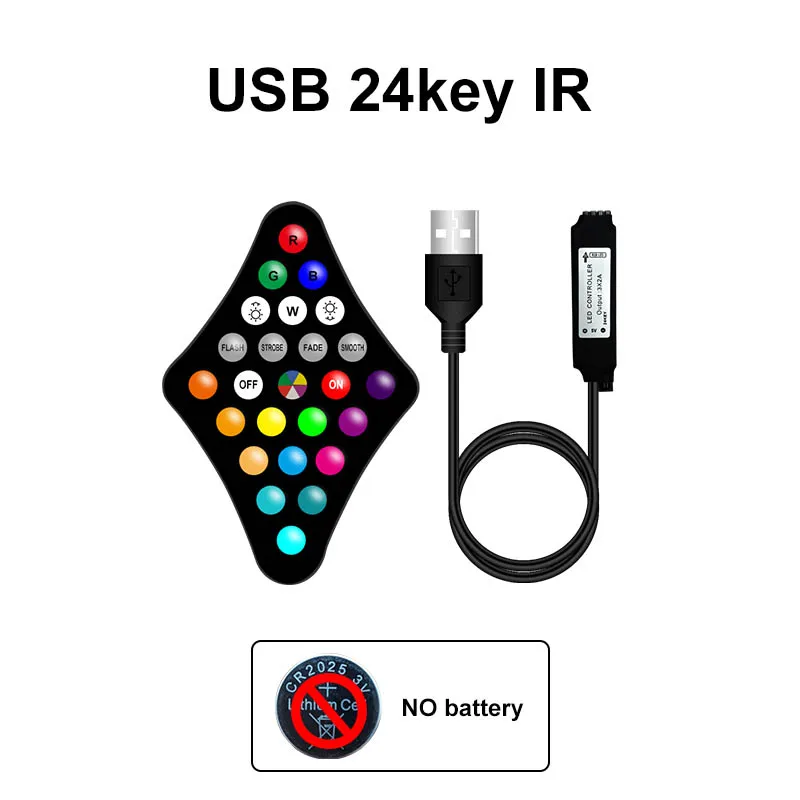 WS2812 5050 RGB IR Led z Bluetooth diody na wstążce 1M-30M pasek dioda led RGBW podświetlenie TV dekoracja pokoju taśma Led dioda elastyczna wstążka