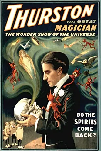 Thurston Magician Show Metal Tin Sign Vintage Retro 8x12 Inch Wall Home Decor Sign