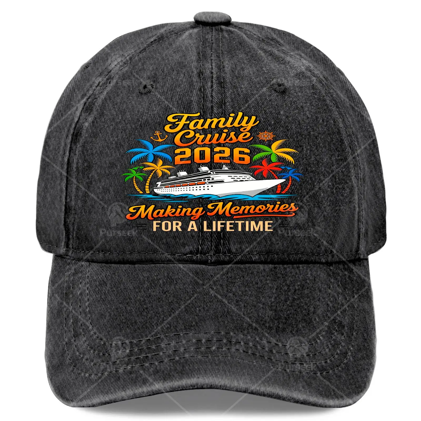 2026 Family Cruise Matching Squad Baseball Caps for Everyone, Vintage Style