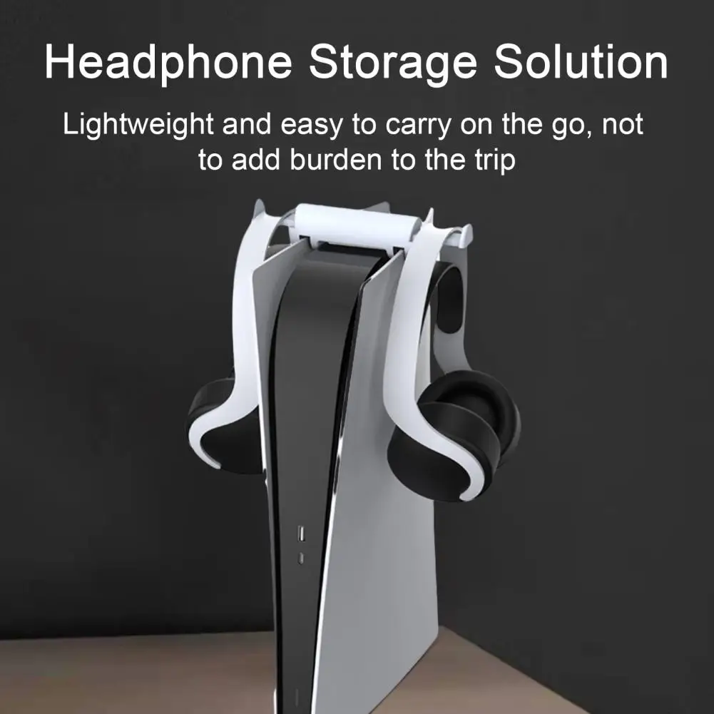 Headset Hanger Telescopic Headphone Game Console Holder Strong Load-bearing Storage Rack for Ps5 Organize Gaming Setup