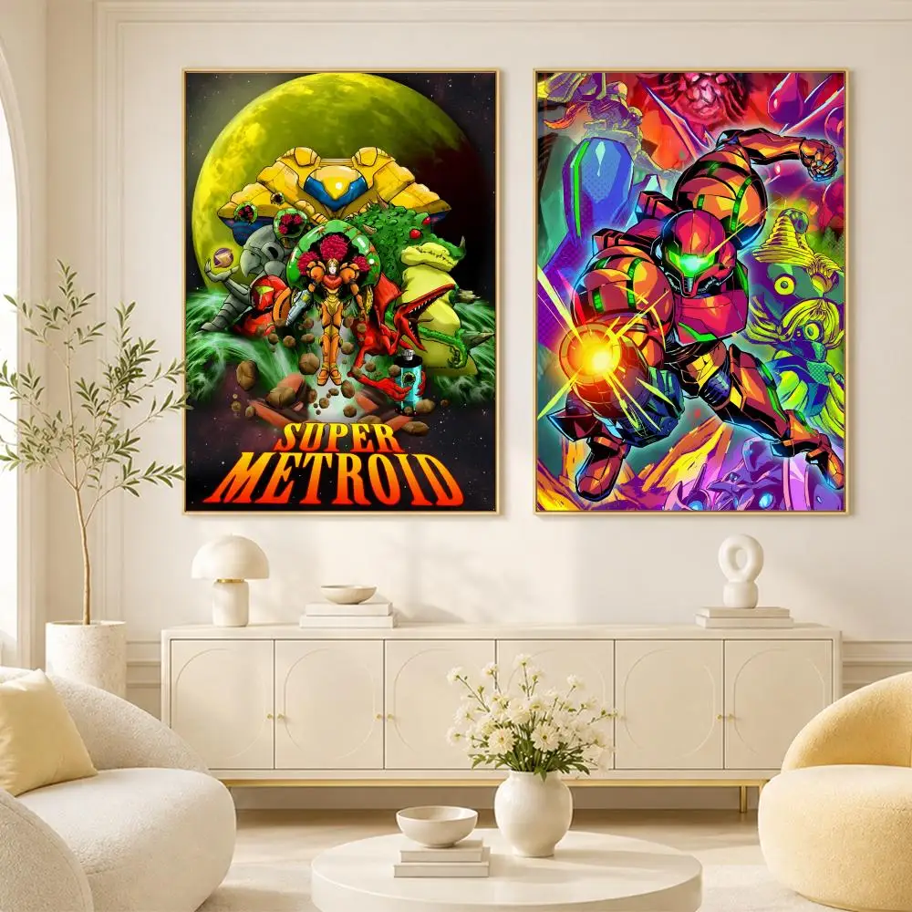 Metroid Prime Poster Room Home Decoration Interior Wall Art Printing Garage Posters Gift view 2