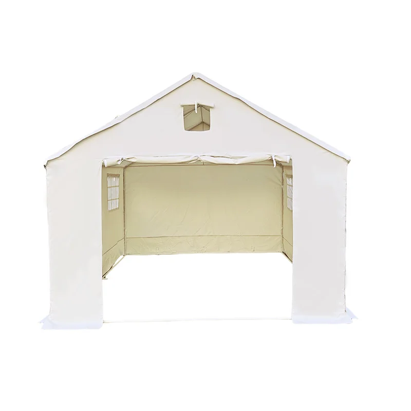 

STLFWholesale 5X10M Disaster Relief Trestle Refugee Tent Pyramid Meditation Emergency Camping Tent