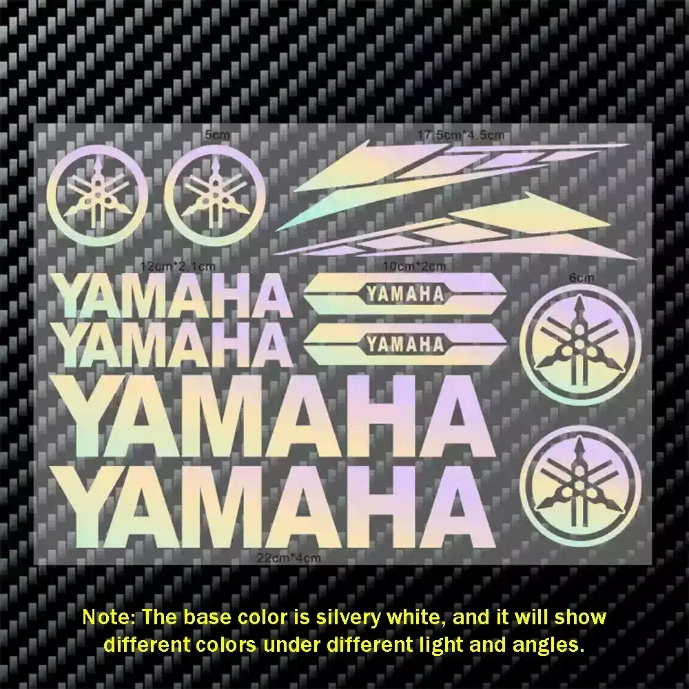 Vente chaude moto autocollants lettre Logo Scooter réservoir de carburant casque Modification décoration ensemble autocollants