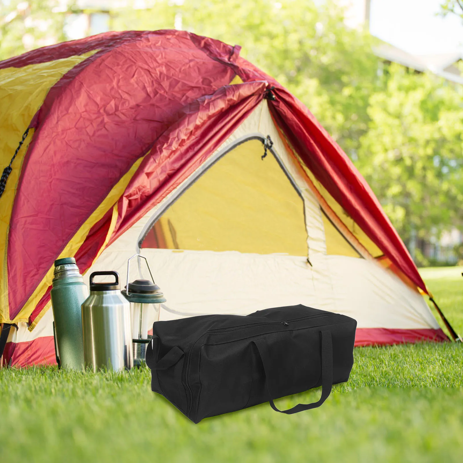 

Large Capacity Waterproof Outdoor Storage Bag Foldable Tent Carry Case For Camping Chairs Gear With Zipper Durable Thickened