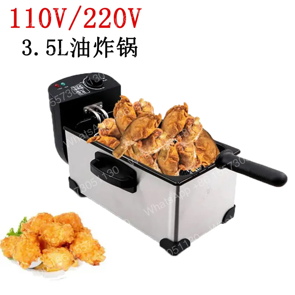 110V US Standard Household Fryer, French Fries Chicken Chop Electric Fryer, Fryer Fries Machine Electric Stove Deep Fryer