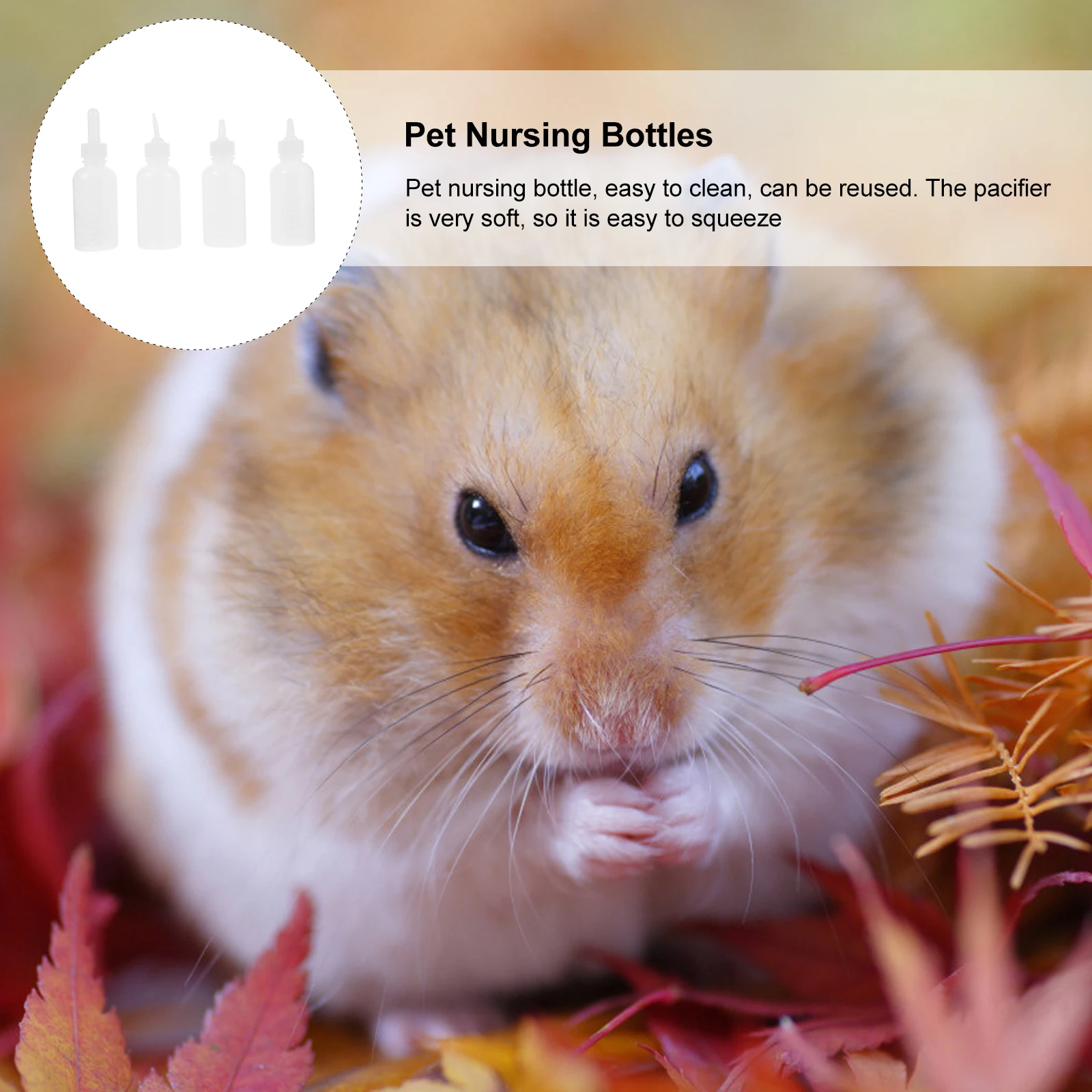 

4Pcs Bottles Durable Hand Feeding Tools for Newborn Cats Dogs Puppy Nursing Supplies Bottles