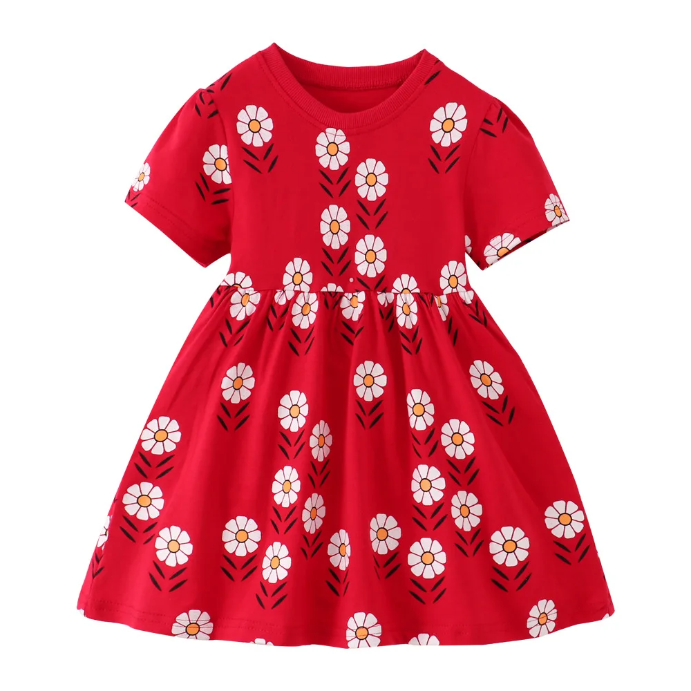Summer new children's clothing princess dresses European and American cartoon girls' cotton skirts