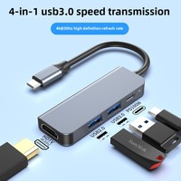 6/5/4/3 Ports USB C Hub To 4K HDMI-Compatible PD Fast Charge USB 3.0 2.0 HUB 4K 30Hz Charging Docking for MacBook IPad Samsung