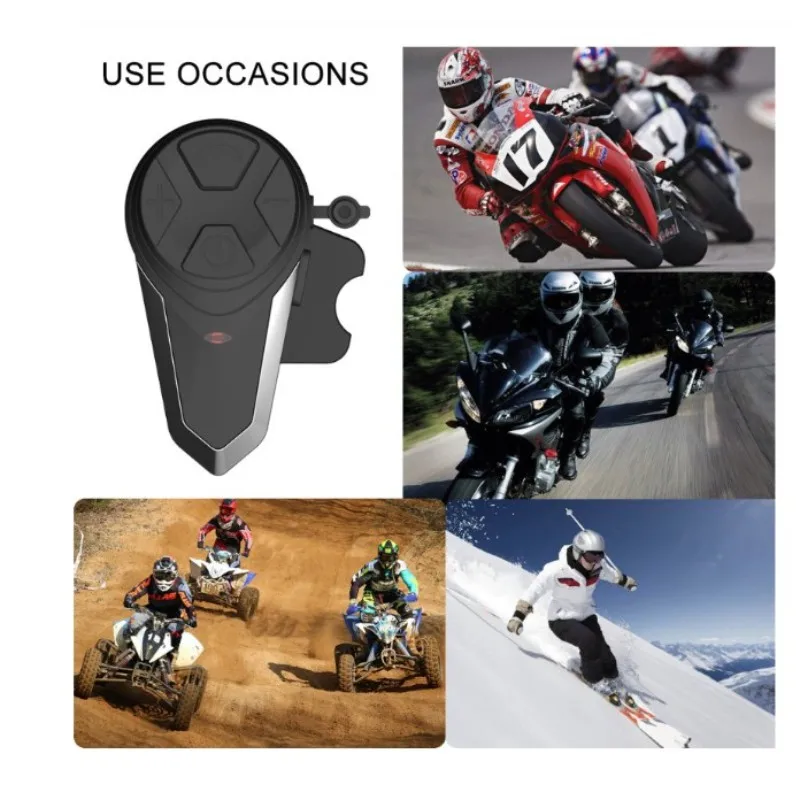 BT-S3 1000M Motorfiets BT Intercom Motorhelm Draadloze Intercom FM Headset