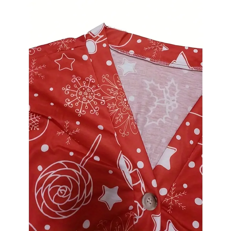 Nueva ropa femenina de talla grande, Tops estampados con una botonadura, camisetas con cuello de solapa a la moda, camisas de manga corta para mujer