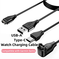 USB/Type-C Watch Charger Cord Magnetic Charging Cable for Garmin Fenix 7/6/5 X S Instinct 2S Venu 2 Plus EPIX forerunner 965