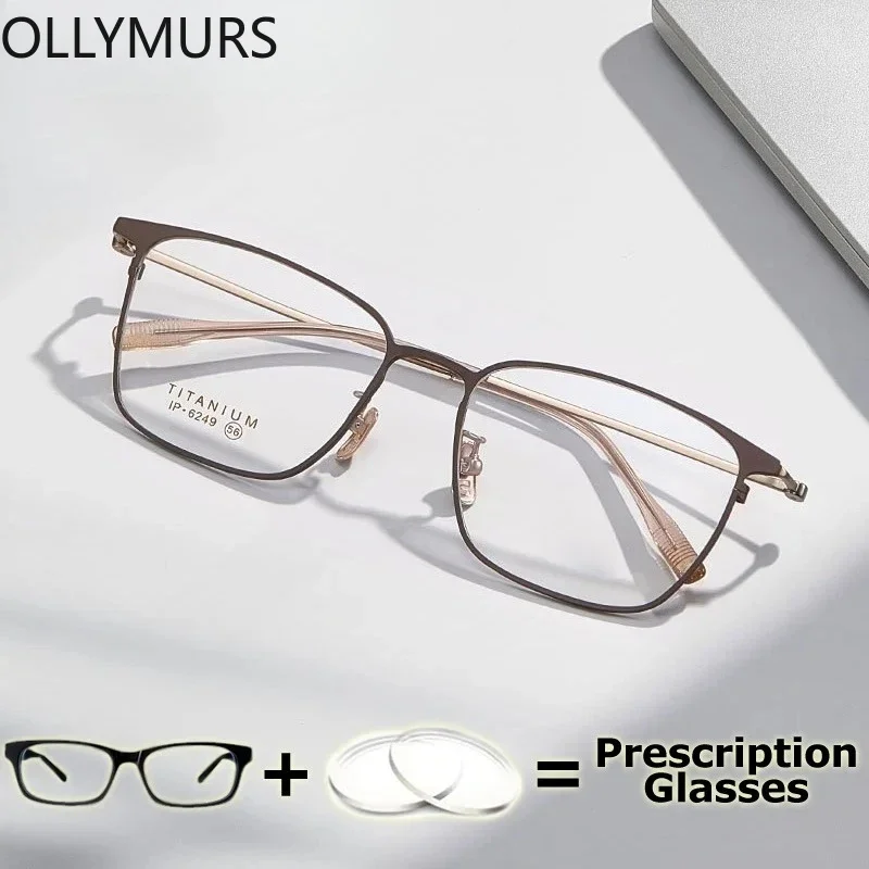 

KIZN rescription Glasses Teens Myopia Photochromic Lenses Men's Medical Glasses Optical Lenses with Titanium Recipe Minus Gl