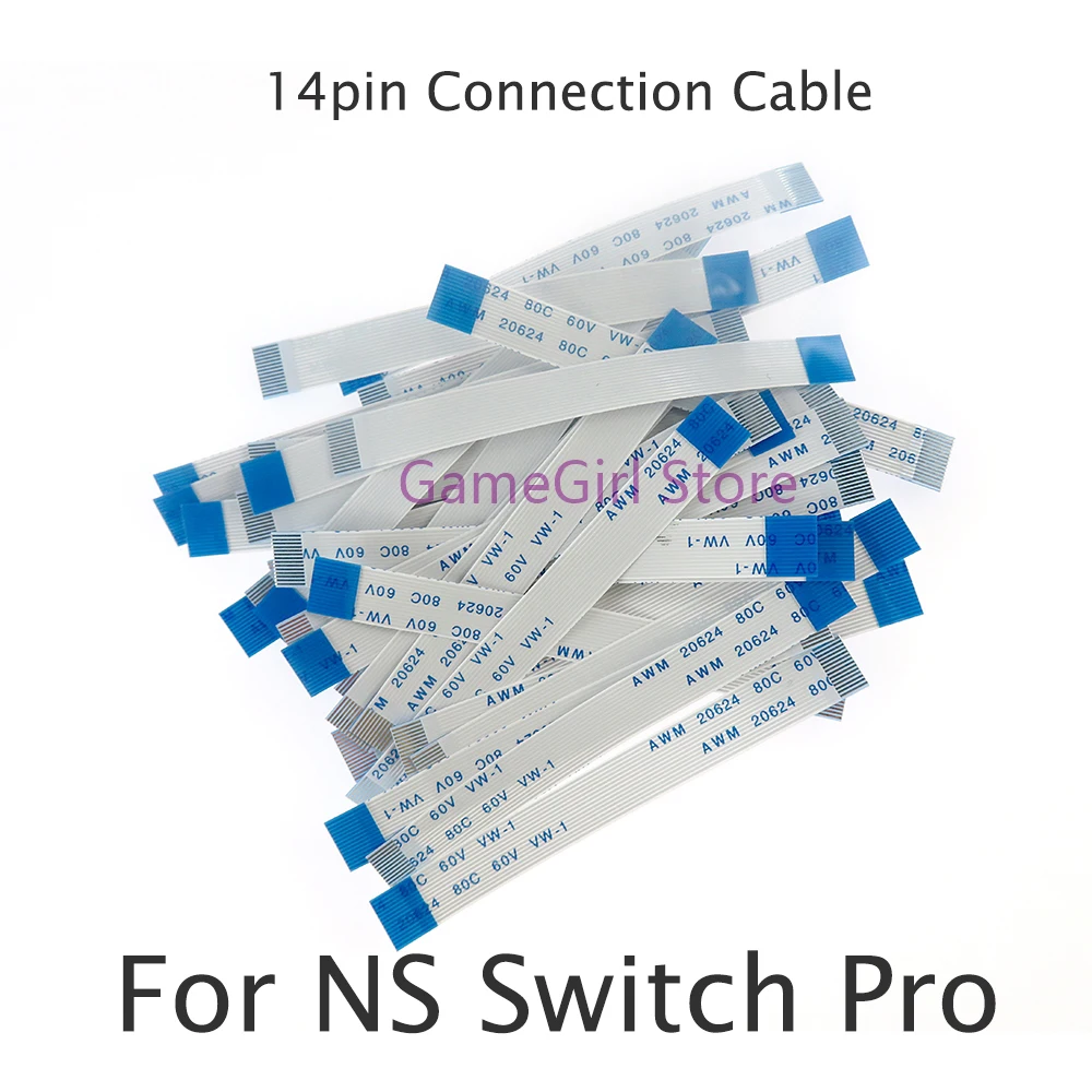 200pcs For NS Switch Pro Controller Handle Motherboard 14pin Connection Cable Repair Replacement Part