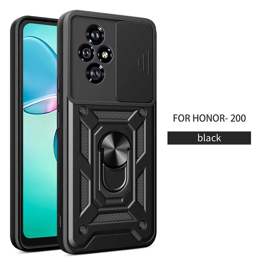 Ударопрочный защитный чехол для Honor 200 с умным автомобильным держателем, защитой камеры и объектива, чехол для Mi Honor 100 Pro X9C X8C 90